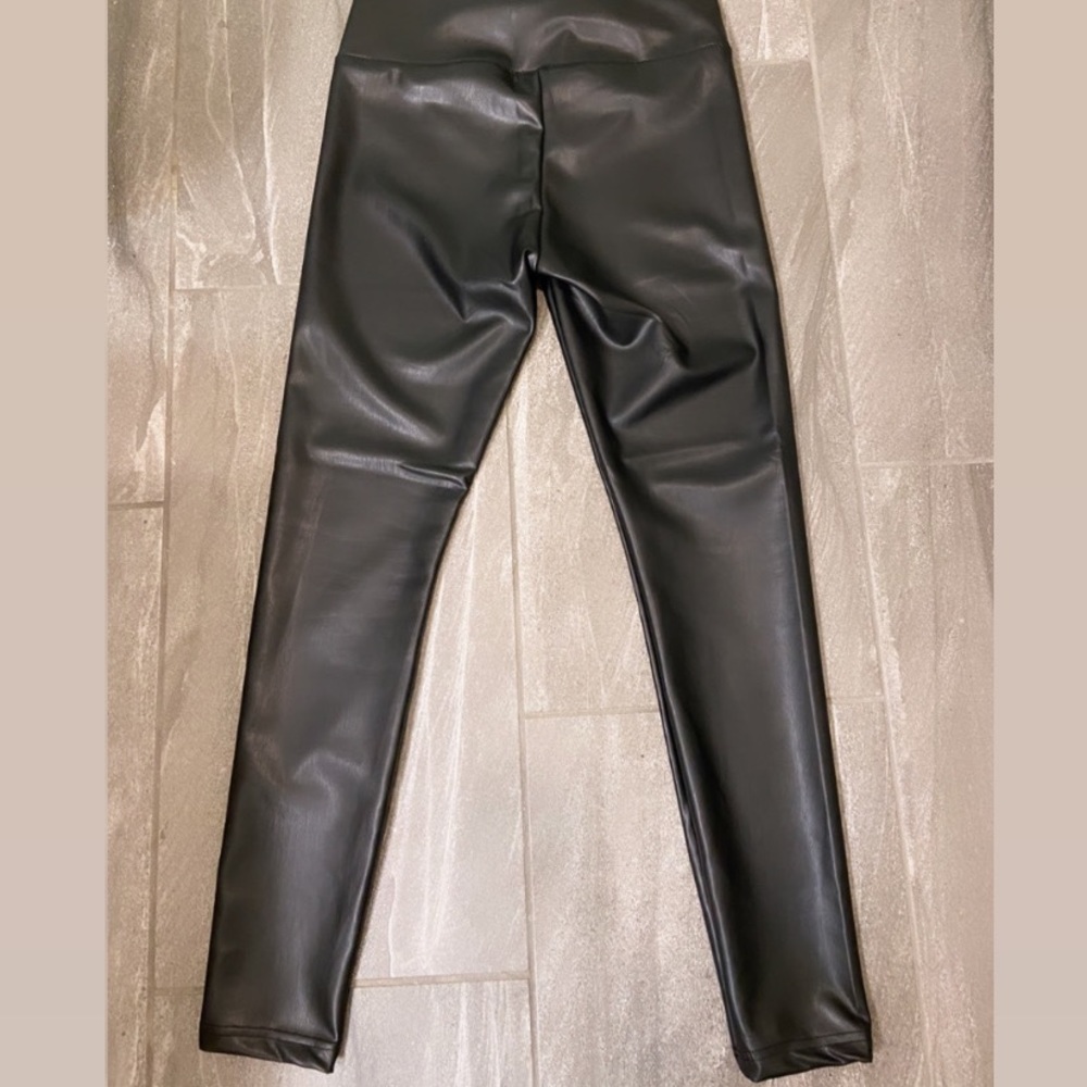Black Faux Leather Leggings